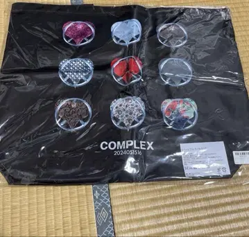 COMPLEX 일본 일심 토트백 머플러 타월 페이스 타월 엠블럼 패턴