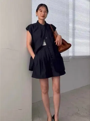 CLANE 패디드 메쉬 베스트 새상품급 네이비 1