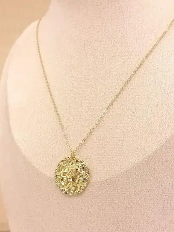 빈티지 골드 체인 지르코니아 목걸이 별자리 염소자리