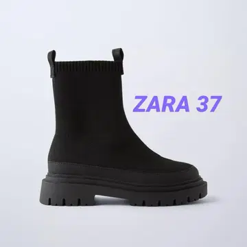 [ 택 포함 미사용 새상품 ] ZARA 자라 삭스 앵클부츠 37