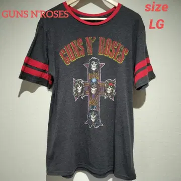 GUNS N'ROSES 건즈 앤 로지스 밴드 티셔츠 XL 사이즈 링거 티