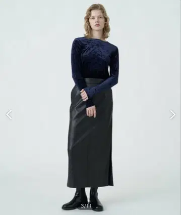 MACPHEE 벨로아 롱 슬리브 풀오버 S