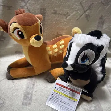 택 포함 미사용 새상품 디즈니 리조트 밤비 플라워 봉제 인형