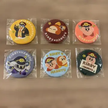 별의 커비 한큐 전철 콜라보 상품 자수 캔뱃지 6개 세트