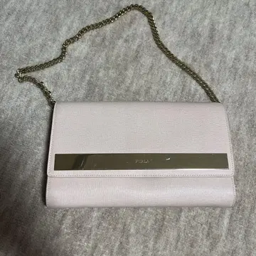 FURLA 핑크 숄더백 골드 체인 (가방 포함)