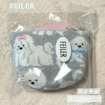 페이러 모후모후 완찬 보트형 파우치 S 실버 그레이