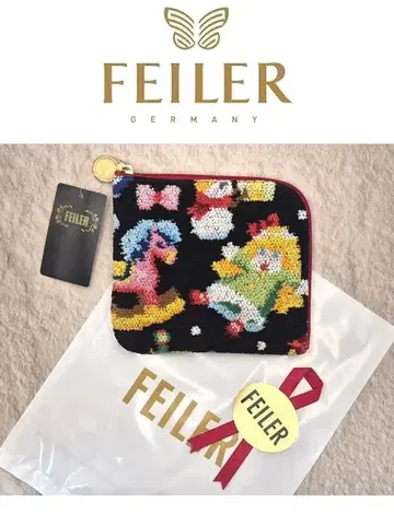 FEILER 산타즈커밍! 미니 파우치 블랙