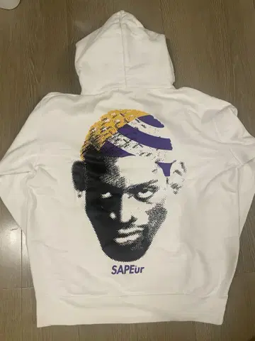 [ SAPEur ] 후드티 XL 데니스 로드맨 후드티 화이트