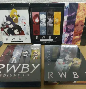 RWBY Blu-ray 묶음 판매 Volume 1-3 해외판 일본어판