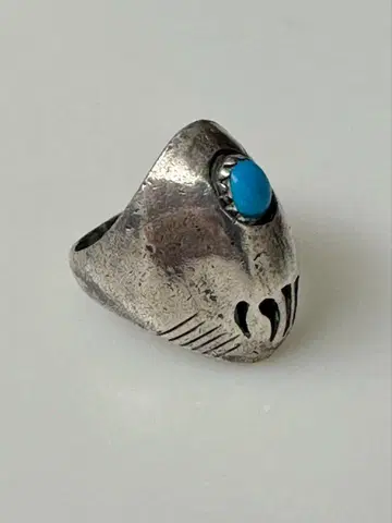 빈티지 실버 반지 터콰이즈
