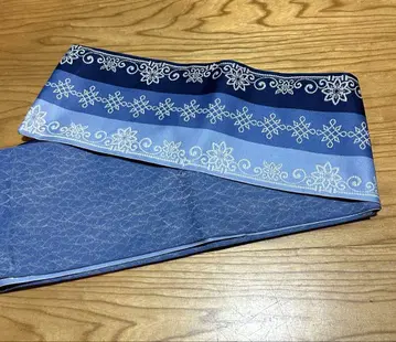 블루 계열 리버서블 반폭 오비