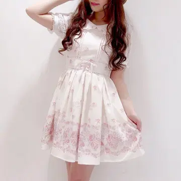 LIZ LISA 엔젤 도트 원피스 아이보리