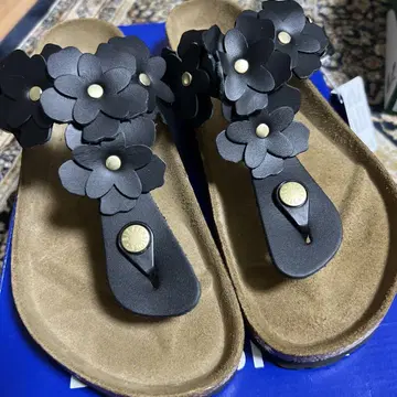 BIRKENSTOCK 기제 플라워(GIZEH FLOWER) 블랙 39