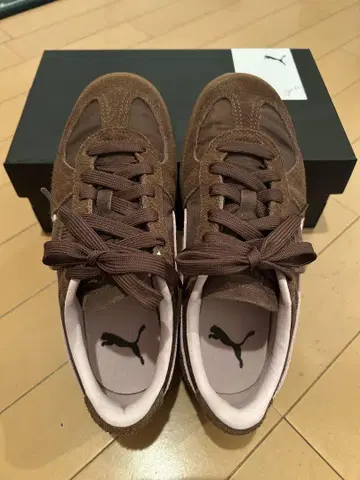 PUMA 팔레르모 브라운 스니커즈