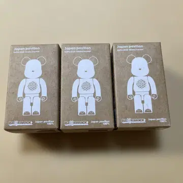 오사카 간사이 만박 EXPO2025 일본관 한정판 베어브릭 100% 3개