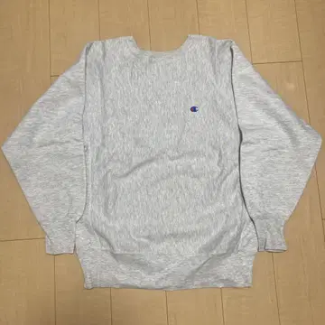 Champion Reverse Weave 맨투맨 L 사이즈 멜란지 그레이