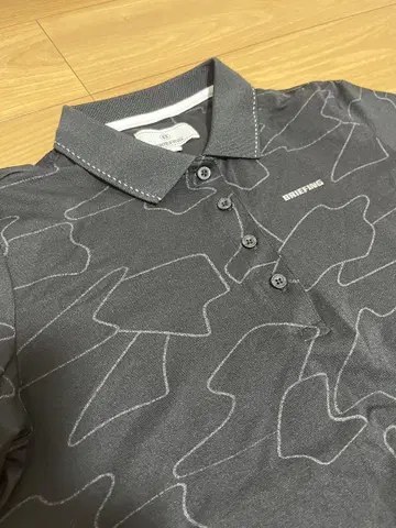 브리핑 여성용 골프웨어 반팔 피케 셔츠 (블랙) M 사이즈