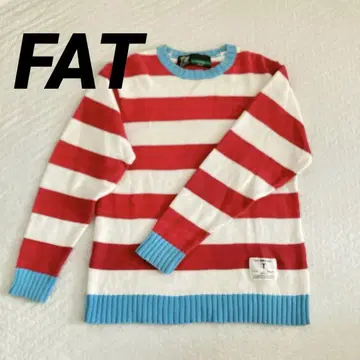 FAT 에프에이티 빨흰 보더 스웨터 TITCH