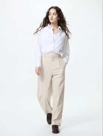 [ 미사용 새상품 ] 유니클로 턱 와이드 팬츠
