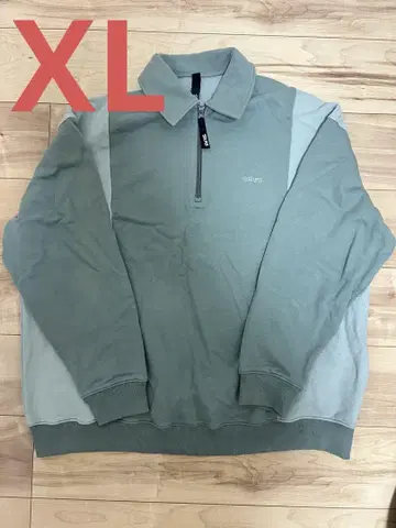 사이러스 하프 지퍼 맨투맨 라이트 그린 XL