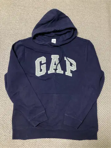 GAP 로고 풀오버 후드티 네이비 남성용 M 속기모