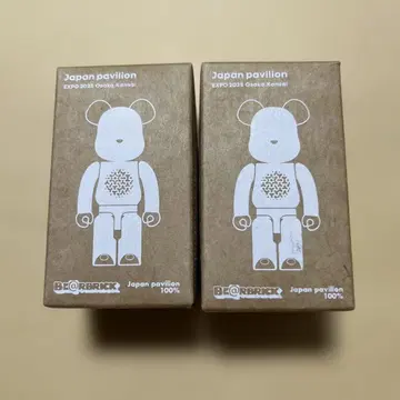오사카 간사이 만박 EXPO2025 일본관 한정판 베어브릭 100% 2개