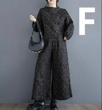 블랙 빅 사이즈 셋업 팬츠 여성용 가을/겨울 상의 봄 긴팔