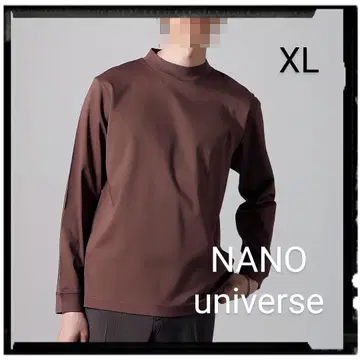NANO universe [새상품급] 안티스멜 모크넥 긴팔 T셔츠