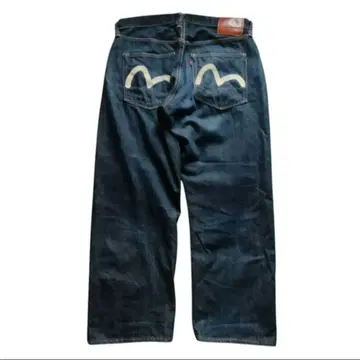 EVISU No2 데님 팬츠 화이트 갈매기 W36 x L35