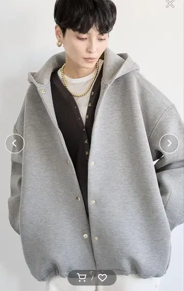 밴야드 스톰 종이 후디 블루종 그레이