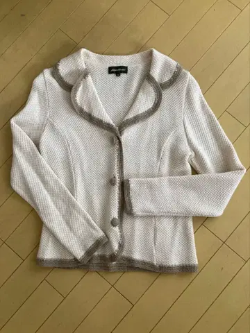 Eddie Bauer 화이트 니트 자켓 PMsize
