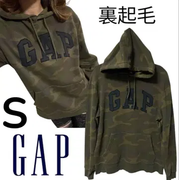 새상품급 GAP 속기모 후드티 카모플라쥬 패턴 카모 패턴 센터 로고 S