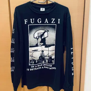 FUGAZI 롱 슬리브 티셔츠 M 블랙