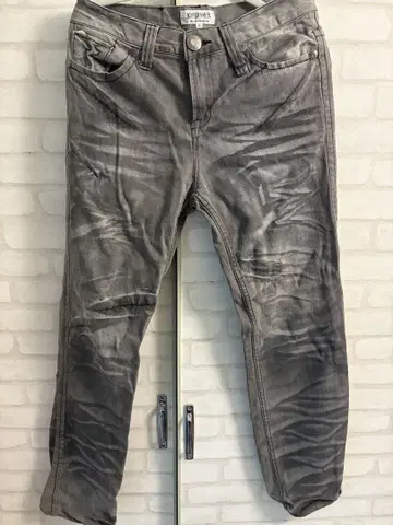 그레이 슬림핏 데님 팬츠