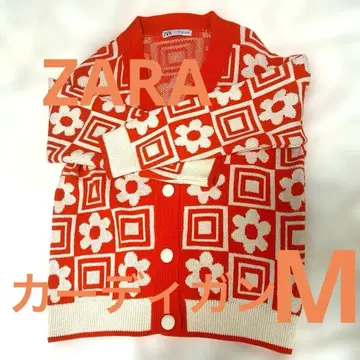 ZARA 가디건 오렌지 M