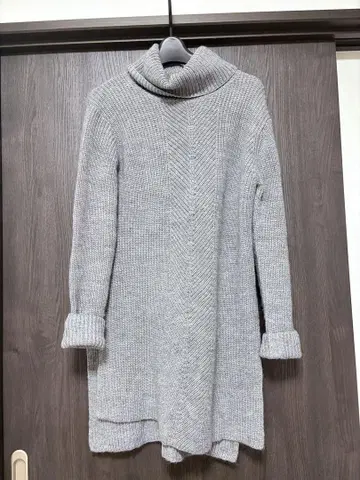 COMMECA ISM 그레이 터틀넥 스웨터 긴팔