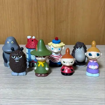 무민 캐릭터 손가락 인형 소프트 비닐 8개 세트