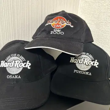 [ 미사용 ] Hard Rock Cafe 하드 록 카페 캡 3종 세트 B