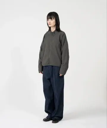 BON BON 와플 지퍼 자켓 B5113 올리브 L