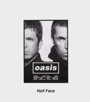 Oasis 오아시스 Live 2025 포스터 Half Face