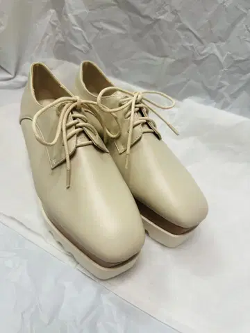 레이스업 슈즈 통굽 여성용
