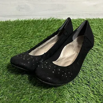 [새상품급] noble heart 노블하트 블랙 플랫슈즈 24.5cm