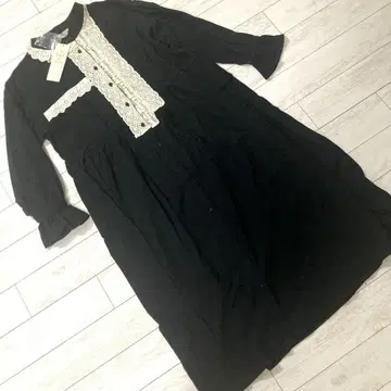 택 포함 새상품 9350엔 SM2 패치워크 레이스 원피스
