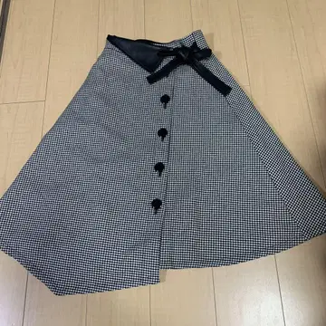 M'S GRACY 엠즈 그레이시 플레어 스커트 블랙 사이즈 36