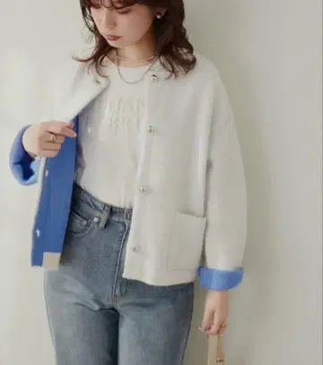 FOX 혼 플레이팅 니트 자켓
