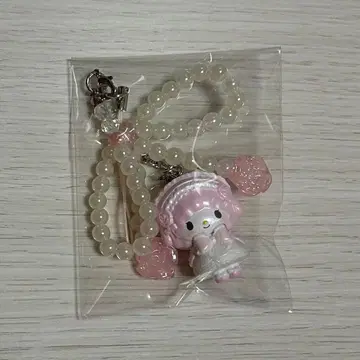 산리오 화이트 프릴 시크릿 스트랩 마이 스위트 피아노