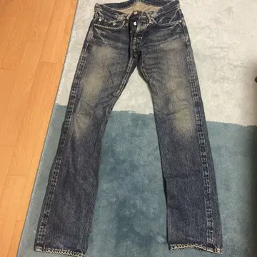 HYSTERIC GLAMOUR 다크 블루 슬림 데님