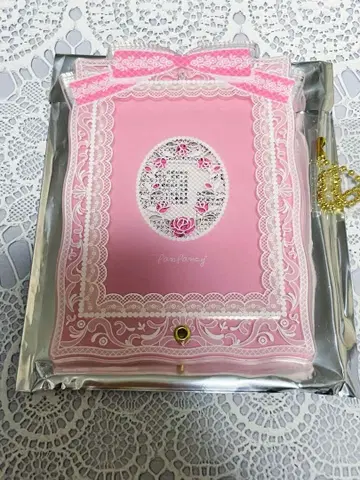 fanfancy 후쿠야 아크릴 프레임 레이스 리본 핑크 복숭아 덕질