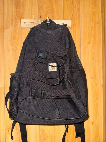 블랙 백팩 조정 가능 스트랩 carhartt