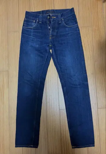 누디진 다크 블루 스트레이트 데님 W28 L32